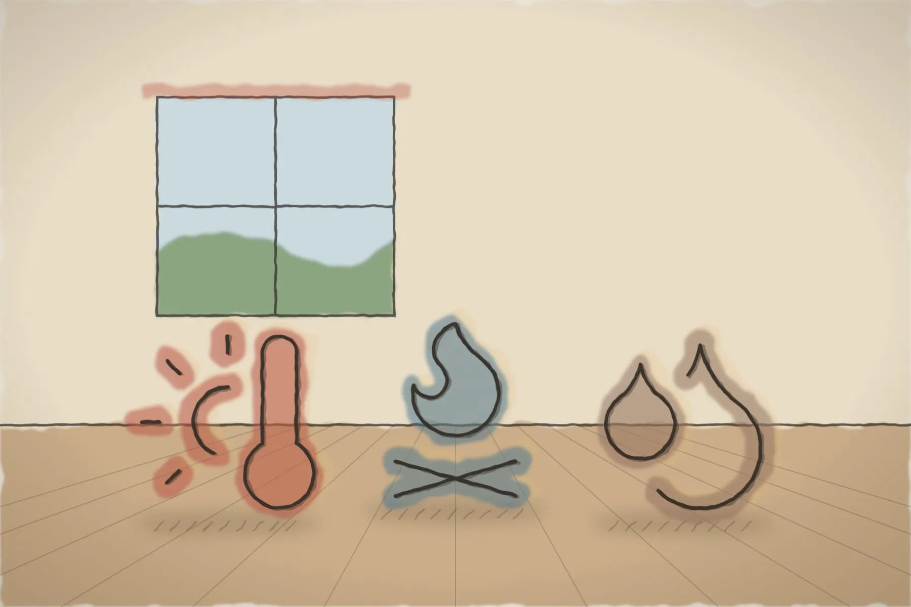 Sauna finlandeză (ilustrație)